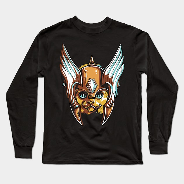 Guardian Cat Meow Long Sleeve T-Shirt by Geovanne96